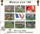 1998 Uganda World Cup Football Complete Set Of 5 Sheets MNH - Uganda (1962-...)