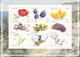 1998 Uganda Flowers Fleurs Of The Mediterranean Complete Set Of 4 Sheets MNH - Uganda (1962-...)