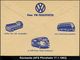 VOLKSWAGEN / VW / K.-D.-F.-WAGEN / PORSCHE : (17a) PFORZHEIM 1/ Volks-/ Wagen/ +VW/ 1500/ VW 1962 (17.1.) AFS = VW-Logo  - Voitures