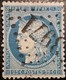 FRANCE Y&T N°60Ca Cérès 25c Bleu Foncé. Oblitéré Losange G.C N°3971 Tonnerre - 1871-1875 Ceres