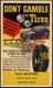 REIFEN & RÄDER : U.S.A. 1936 (15.6.) Reklame-PP 1 C. Jefferson, Grün: DON'T GAMBLE ON Tires.. KECK BROTHERS..SEYMOUR TEX - Voitures