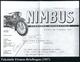 MOTORRAD & ZUBEHÖR : DÄNEMARK 1942 (24.8.) AFS: KÖBENHAVN/25/480/ N I M B U S / NILFISK.. (Staubsauger) Rs. Abs.-Vordr.: - Moto