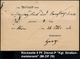 STRASSE / VERKEHRSWEGE / AUTOBAHN : HEILBRONN/ AM NECKAR 1896 (21.10.) 1K Als AS Auf Dienst-P. 5 Pf.: Kgl. Straßenmeiste - Automobili