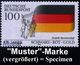 BÜRGERLICHE REVOLUTION 1848 : B.R.D. 1990 (Mai) 100 Pf. "175 Jahre Schwarz-Rot-Gold, Deutschen Burschenschaft" M. Amtlic - Autres & Non Classés