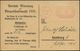 WEIMARER REPUBLIK 1919 - 1932/33 : HAMBURG/ *1II 1928 (20.1.) PFS 3 Pf. Auf Dienst-Kt.: Wahlamt, Statistisches Landesamt - Other & Unclassified