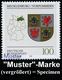 GESCHICHTE DER BUNDESREPUBLIK DEUTSCHLAND : B.R.D. 1993 (Juni) 100 Pf. Wappen Der Bundesländer: Land Mecklenburg-Vorpomm - Autres & Non Classés