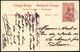 LOKOMOTIVEN & WAGGON-MOTIVE : BELGISCH-KONGO 1913 (15.11.) 10 C. BiP Palmen, Braun: Dampflok Der Linie Sakania - Elisabe - Eisenbahnen