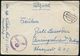 LUFTWAFFE 1939-45 / LUFTFELDPOST II.WK : DEUTSCHES REICH 1941 (Apr./Dez.) 4 Verschiedene Briefstempel: L 26700, 1x Aptie - Airplanes