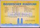 RADIO- & TV-SENDER / FUNKTÜRME : (13b) MÜNCHEN 3/ BAYERISCHER/ RUNDFUNK.. 1958 (22.1.) AFS Auf Color-Reklame-Kt. Mit Fre - Non Classificati