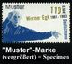 KOMPONISTEN  A - Z : B.R.D. 2001 (Mai) 110 Pf. "100. Geburtstag Werner Egk" Mit Amtl. Handstempel  "M U S T E R" , Postf - Musique