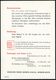 PHARMAZIE / MEDIKAMENTE : (21a) MINDEN (WESTF) 1/ Chemische Werke Minden/ GmbH.. 1953 (26.8.) AFS Auf Color-Reklame-Klap - Pharmacie