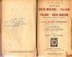 GRECΟ-MODERNO-ΙΤΑLΙΑΝΟ And ΙΤΑLΙΑΝΟ-GRECΟ-MODERNO Dizionario - Parte II ΙΤΑLΙΑΝΟ-GRECΟ-MODERNO Ed. ULRICO HOEPLI 1927 - Wörterbücher