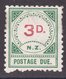 NEW ZEALAND 1899 3d POSTAGE DUE FLAT TOP 3 ERROR - Strafport