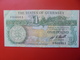 GUERNESEY ONE POUND 1980-89 SIGNATURE A CIRCULER (B.10) - Guernsey