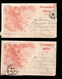LTR2  Lot De 2 Carte Lettre Franchise Militaire Correspondance Militaire - Lettres & Documents