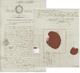 Héraldique Belfort An 4 - 6.9.1796 Christophe,Chef D'Escadrons Au 8e Régiment Des Hussards- Beau Cachet De Cire - Historical Documents