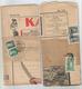 TURKEY LOT OF 2 KARAGOZ NEWSPAPER WITH STAMPS TO EGYPT 1929-33 - Covers & Documents