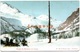 Postale Menapace Route Du Simplon En Hiver Suisse 1907 Cachet Iselle Novara Italia A Montevideo Uruguay - Simplon