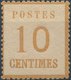 FRANCE (ALSACE-LORRAINE)- 1870, Mi 5, Nachdruck - Reprint -  Réimpression - Autres & Non Classés