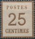 FRANCE (ALSACE-LORRAINE)- 1870, Mi 7, Nachdruck - Reprint -  Réimpression - Autres & Non Classés