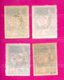 LATVIA LETTLAND LOT OF 4 STAMPS 10 Kop. Sc # 60 1919 LAID PAPER USED 836 - Lettonie