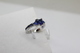 A60033/2 - Anello In Argento Sterling Pietre Blue - Misura 7 - Bagues