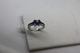 Delcampe - A60033/2 - Anello In Argento Sterling Pietre Blue - Misura 7 - Ringe
