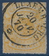 Luxembourg N°15 4c Jaune Vif Oblitéré Dateur Luxembourg 20 Janv 1870 Frappe Superbe !! - 1859-1880 Wapenschild