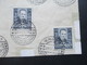 Österreich 1935 Nr. 590 Ermordung Dolfuß MeF Mit SST Volkstrauertag FDC Umschlag Mit 6 Marken - Covers & Documents