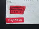 Österreich 1937 Durch Eilboten Express Eisenbahnen Nr. 646 Als 5er Block Vom Bogenrand + Passerkreuz MiF Volkstrachten - Covers & Documents