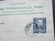 Österreich 1935 Ermordung Dolfuß Nr. 590 EF Dekorativer Firmenumschlag Rauchender Frosch / Stock Fabrik Mader & Fröschl - Covers & Documents