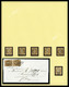 O Collection Composée De 8 Ex Obl Du 10c Bistre (dont 2 Ex Sur Lettre), 15 Ex Du 20c Bleu (dont 5 Lettres Et Variétés), - 1870 Siège De Paris
