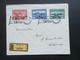 Österreich 1937 100. Jahrestag Der DDSG Nr. 639 - 641 FDC SST Schiffspost Habsburg Als Einschreiben Wien I Nach Salzburg - Brieven En Documenten