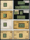 Delcampe - & 1872-1875, CERES DENTELES: Beau Stock Neuf Et Oblitérés Presenté Sur Fiches Individuelles Dont Oblitérations, Bandes, - Collections