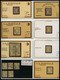 Delcampe - & 1872-1875, CERES DENTELES: Beau Stock Neuf Et Oblitérés Presenté Sur Fiches Individuelles Dont Oblitérations, Bandes, - Collections