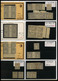 Delcampe - & 1872-1875, SAGE: Beau Stock Neuf Et Oblitérés Presenté Sur Fiches Individuelles Dont Oblitérations, Bandes, Blocs, Nua - Collezioni