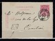 Postkaart Van Bruges (Station) Naar Courtrai LN - Cartoline 1871-1909
