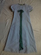 Ancien - Robe Longue Satinette Couleur Vert Pour Petite Fille Demoiselle D'honneur 1968 - Wedding