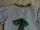 Ancien - Robe Longue Satinette Couleur Vert Pour Petite Fille Demoiselle D'honneur 1968 - Bruidsjurken