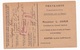 Carte En Franchise Militaire - L. Jamin - Secours Aux Prisonniers - Nantes - 1918 - Lettres & Documents