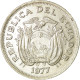 Monnaie, Équateur, Sucre, Un, 1977, TTB, Nickel Clad Steel, KM:83 - Ecuador