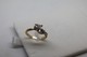 A60030 - Anello In Argento Sterling Placcato Oro Incastonato Da Due Zirconi Austriaci Misura 6 - Ring