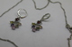 A60116 - Orecchini E Collana  In Argento Sterling 925 Con Cubic Zirconia Incastonati - Boucles D'oreilles