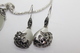 A60125 - Orecchini E Collana  In Argento Sterling 925 Con Opale A Goccia - Aretes