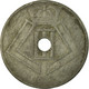 Monnaie, Belgique, 25 Centimes, 1945, TB, Zinc, KM:132 - 25 Cents