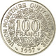 Monnaie, West African States, 100 Francs, 1997, TTB, Nickel, KM:4 - Côte-d'Ivoire