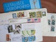 Delcampe - BIG LOT, 2 Kg,  ABOUT 1500 WORLDWIDE STAMPS, DOCUMENTS WITH  TAX STAMPS, 300+ COVERS POSTCARDS , AND OTHER - Kilowaar (min. 1000 Zegels)