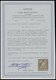 HELGOLAND 8b O, 1873, 1/4 S. Lilarosa/graugrün Mit Rundstempel (25% Aufschlag), Winzige Rückseitige Papierkorrektur Sons - Heligoland