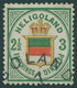 HELGOLAND 17a O, 1877, 3 Pf. Dunkelgrün/gelb/zinnoberrot, Bis Auf Einige Beansta - Heligoland