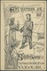 KIEL A 2 BRIEF, COURIER: 1895, 2 Pf. Große Eckkreuze Auf Drucksachenkarte (Erinnerung An Die Schiffer Kneipe), Pracht, R - Privatpost